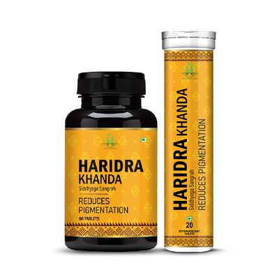 Haridra Khanda 60 Tabltes & L-Gluthathione 20 Efferscent Tabltes Combo